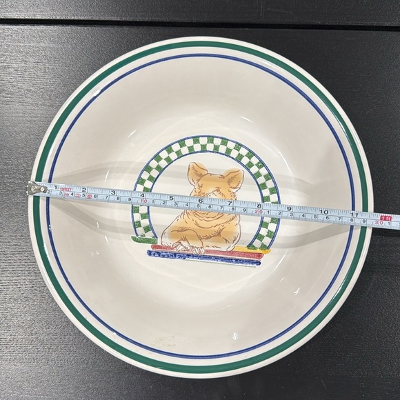 Century Stoneware Fannie's Farm Serving Bowl and 4 Plates Set - Picture 6 of 13